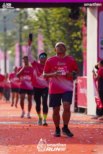 Race photo from Smartfren Run 2025 