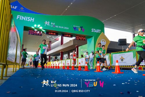 Race photo from BAF LIONS RUN 2024