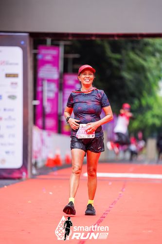 Race photo from Smartfren Run 2024