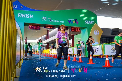 Race photo from BAF LIONS RUN 2024