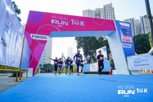 Race photo from Nu Skin Run 10K