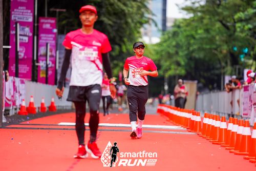 Race photo from Smartfren Run 2024