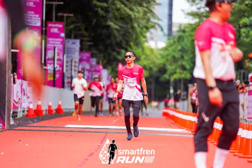 Race photo from Smartfren Run 2024