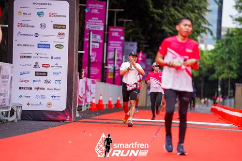 Race photo from Smartfren Run 2024