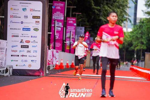 Race photo from Smartfren Run 2024