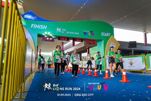 Race photo from BAF LIONS RUN 2024