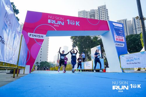 Race photo from Nu Skin Run 10K