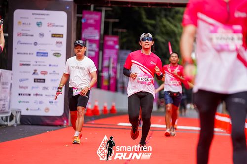 Race photo from Smartfren Run 2024