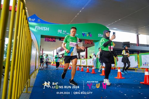 Race photo from BAF LIONS RUN 2024