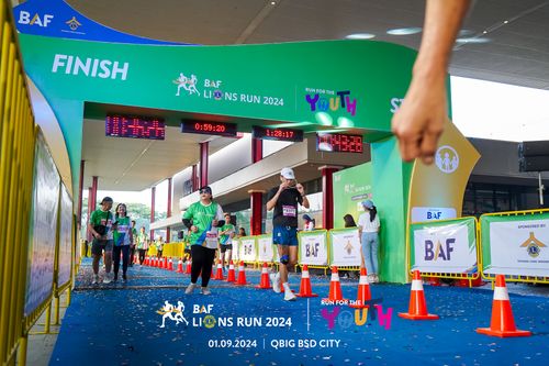 Race photo from BAF LIONS RUN 2024