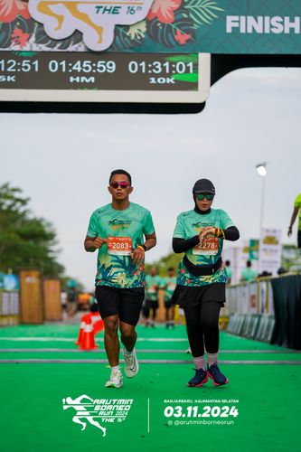 Race photo from Arutmin Borneo Run 2024