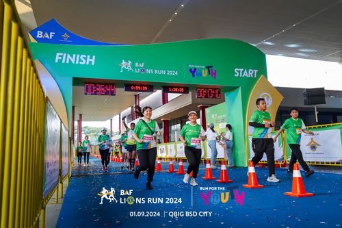 Race photo from BAF LIONS RUN 2024