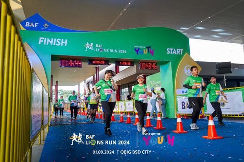 Race photo from BAF LIONS RUN 2024