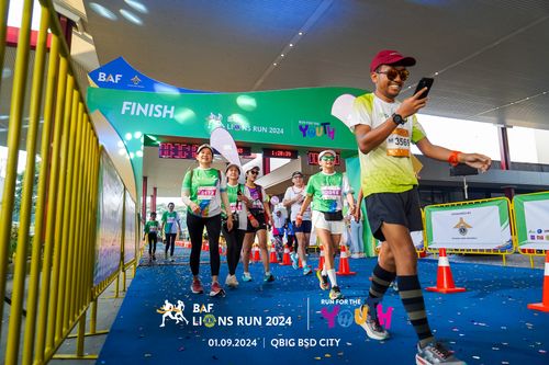 Race photo from BAF LIONS RUN 2024