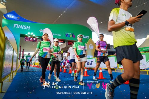 Race photo from BAF LIONS RUN 2024