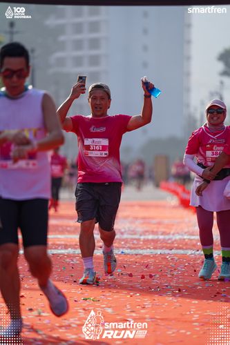 Race photo from Smartfren Run 2025 