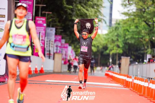 Race photo from Smartfren Run 2024