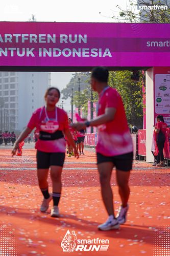 Race photo from Smartfren Run 2025 