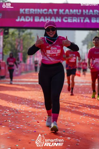 Race photo from Smartfren Run 2025 