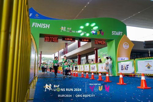 Race photo from BAF LIONS RUN 2024