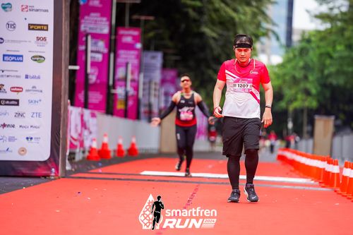 Race photo from Smartfren Run 2024