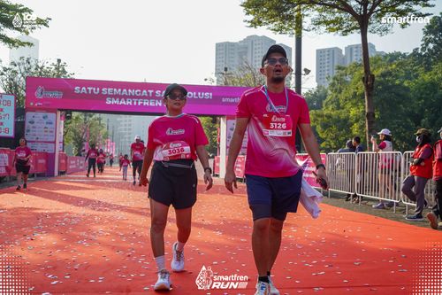 Race photo from Smartfren Run 2025 
