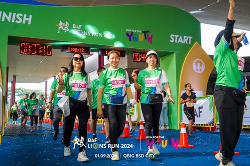 Race photo from BAF LIONS RUN 2024