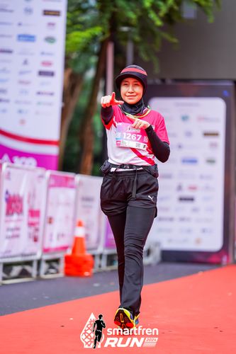 Race photo from Smartfren Run 2024