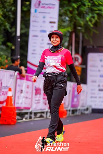 Race photo from Smartfren Run 2024