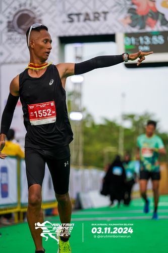 Race photo from Arutmin Borneo Run 2024