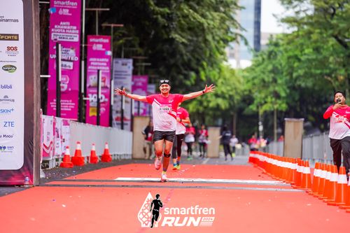 Race photo from Smartfren Run 2024