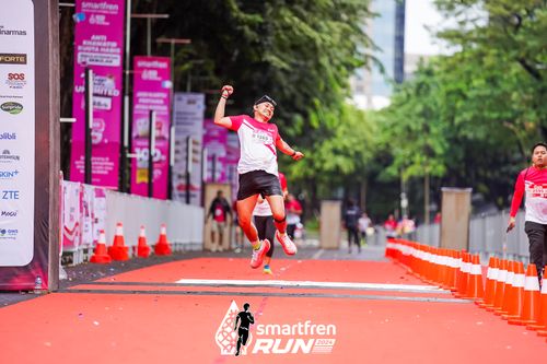 Race photo from Smartfren Run 2024