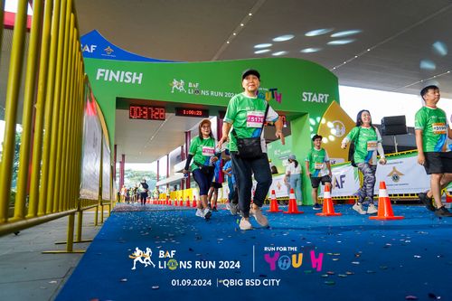 Race photo from BAF LIONS RUN 2024