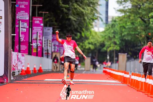 Race photo from Smartfren Run 2024