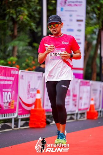 Race photo from Smartfren Run 2024