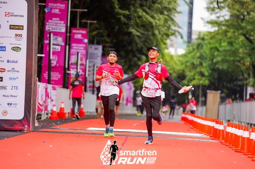 Race photo from Smartfren Run 2024