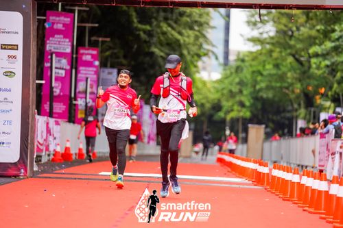 Race photo from Smartfren Run 2024