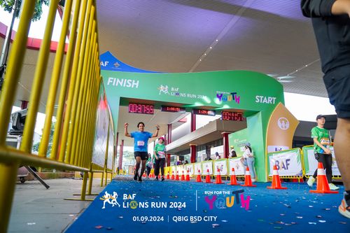 Race photo from BAF LIONS RUN 2024