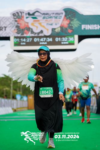 Race photo from Arutmin Borneo Run 2024