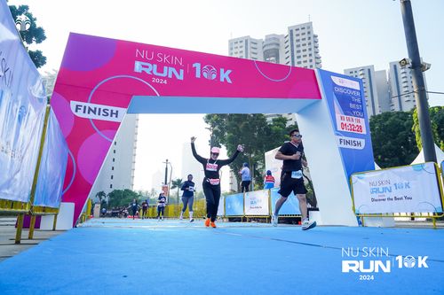 Race photo from Nu Skin Run 10K