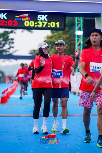 Race photo from CISANGKAN KBP CITY RUN 2025