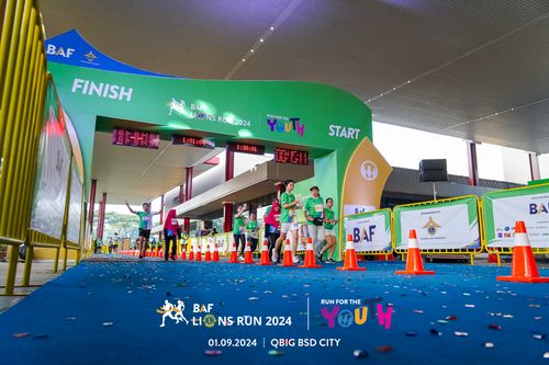 Race photo from BAF LIONS RUN 2024