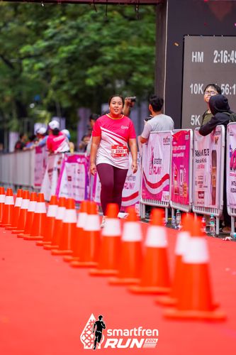 Race photo from Smartfren Run 2024