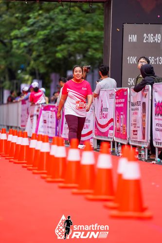 Race photo from Smartfren Run 2024