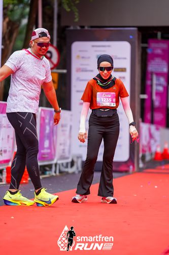 Race photo from Smartfren Run 2024