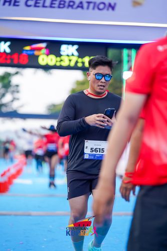 Race photo from CISANGKAN KBP CITY RUN 2025