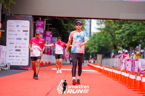 Race photo from Smartfren Run 2024