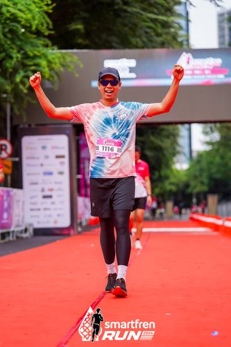Race photo from Smartfren Run 2024