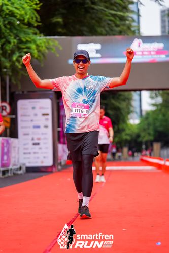 Race photo from Smartfren Run 2024