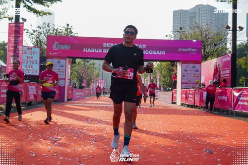 Race photo from Smartfren Run 2025 